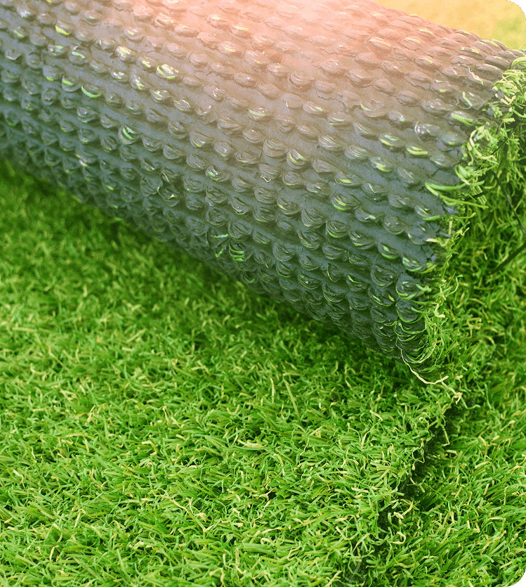 a roll of artificial turf