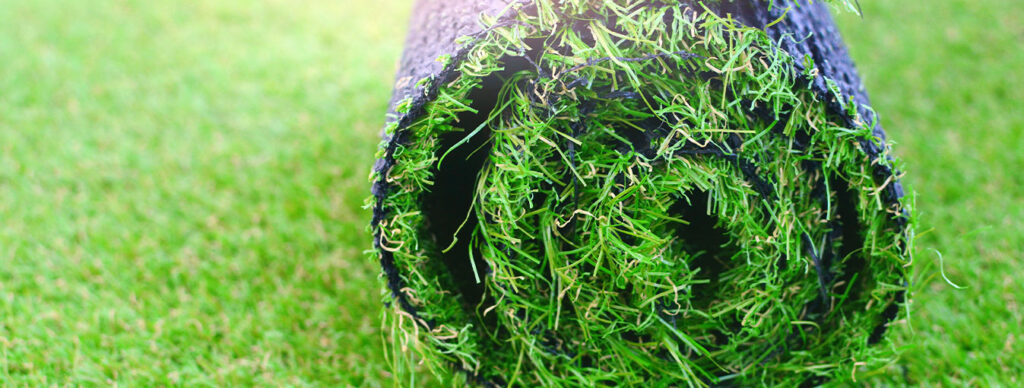 roll of artificial turf